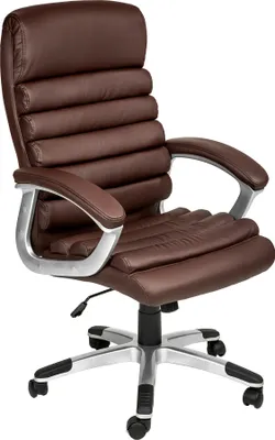Image de Fauteuil de direction rembourrage ondulé - marron