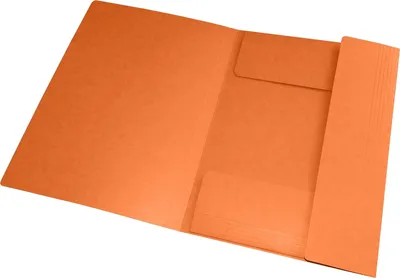 Obrázek produktu pro Rohový pořadač Top File+ A4 3 chlopně oranžová balení po 10 kusech