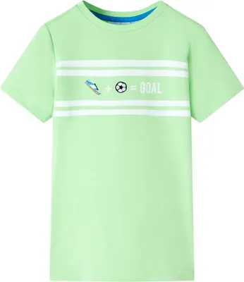 Produktbild von CLORIS Kinder T-Shirt Neongrün 128, 0,18 kg