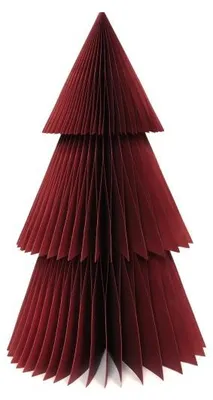 Only Natural – Wabenpapier-Weihnachtsbaum – Rot – 45 cm – Ansicht 1