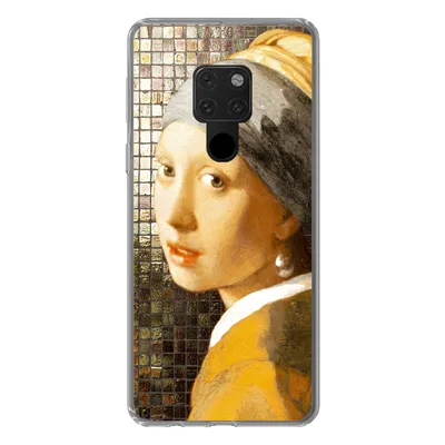 Produktbild von MuchoWow® Handyhülle Schutzhülle Hülle für Huawei P40 Lite Mädchen mit Perlenohrring - Vermeer - Kacheln Silikon Softcase Handy Hülle - Handy
