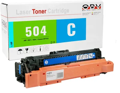 Produktbild von Kompatibler Toner für HP Color LaserJet CM3500 Series ersetzt HP 504A Cyan - ca. 7.000 Seiten