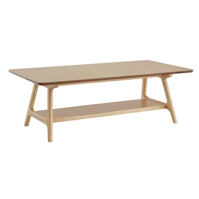 Produktbild von Miliboo - Rechteckiger Couchtisch skandinavisch aus Eichenfurnier B120 cm BAKAR