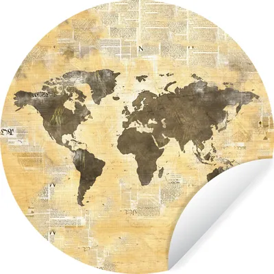Produktbild von MuchoWow® - Tapetenkreis - Wandbild rund - Schlafzimmerdekoration - Wanddeko - runde Tapete - Kunst für zu Hause