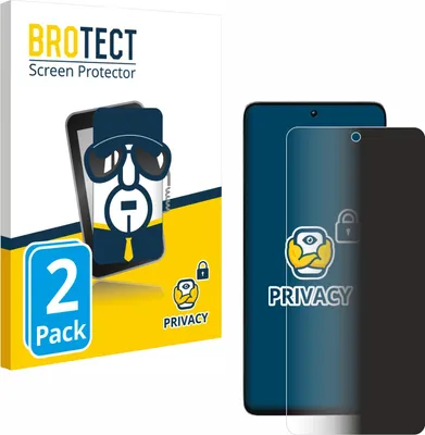 Produktbild von 2x BROTECT Sichtschutzfolie für Xiaomi Poco M7 Pro 4G Anti-Spy Privacy Sichtschutz Blickschutz Folie Blaulicht-Schutz
