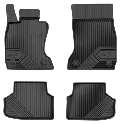 Productafbeelding van Rubberen automatten voor BMW Seria 7 F01 2008-2015 (sedan) – 4-delig, zwart, op maat