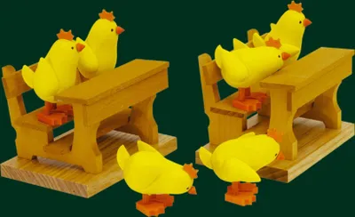 Produktbild von Osterdekoration Kükengruppe Höhe= 5cm NEU