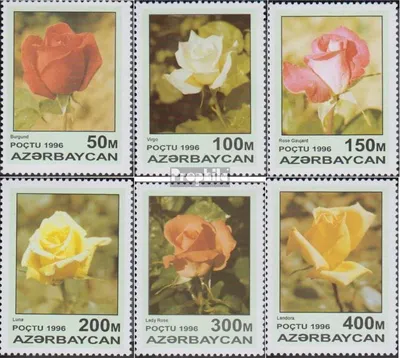 Produktbild von Briefmarken Aserbaidschan 1996 Mi 320-325 (kompl.Ausg.) postfrisch Rosenzüchtungen
