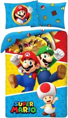 Produktbild von Super Mario ágynemű huzat 140×200cm, 70×90 cm