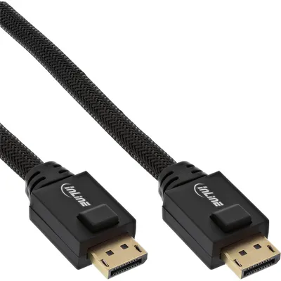 Produktbild von InLine DisplayPort Aktiv-Kabel, 4K2K, schwarz, vergoldete Kontakte, 20m, 20 m, DisplayPort, DisplayPort, Männlich, Männlich, 3840 x 2160 Pixel