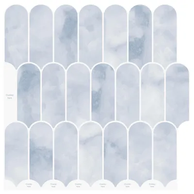 Produktbild von vidaXL Federfliese 50 pcs Himmelblau 30 x 30 cm Polyurethan und PET