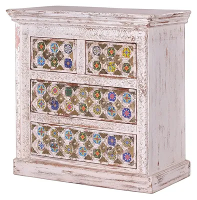 Immagine prodotto di Cassettiera Bakhra-Mangoholz, 90 cm x 90 cm x 40 cm