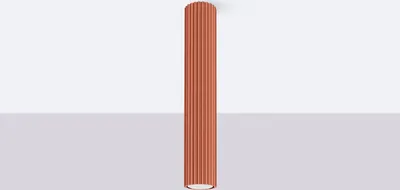 Produktbild von Plafond KARBON 40 roter Ocker 1xGU10 10W Aluminium 40x6.5x6.5cm Sollux Lighting