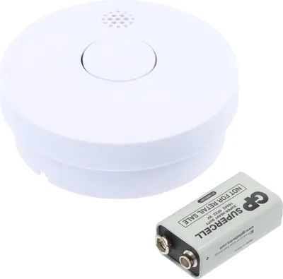 Produktbild von Fotoelektronischer Rauchmelder, Rauchentwicklung löst Alarm aus, Alarmsignal: ca 85dB
