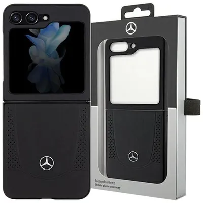 Produktbild von Mercedes Urban Lederhülle für Samsung Galaxy Z Flip 5  Schwarz Handyhülle