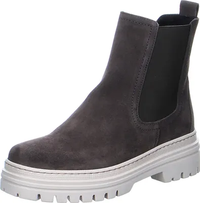 Produktbild von Gabor Comfort Chelsea Boot - Grau Veloursleder Größe: 38.5 Normal