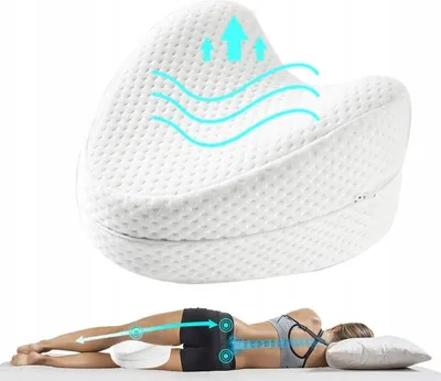 Produktbild von Ortopedický vankúš na nohy - LegPillow, Vankúše medzi kolenami účinne odľahčujú celú chrbticu, Rozmery: 23 x 25 x 15 cm, tvar pamäťová pena.