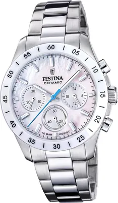 Produktbild von Festina Damenuhr Keramik Armbanduhr Edelstahl silber D2UF20693/1