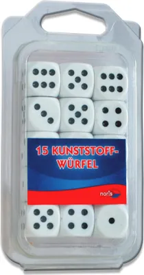 Obrázek produktu pro Noris 15 plastová kostka bílá