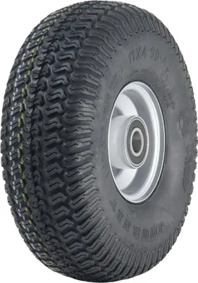 Obrázok produktu pre 11x4.00-4 Pneumatika na kosačku na trávu a oceľový ráfik 4-vrstvová P332 20 mm ložiská 145 kg zaťaženie
