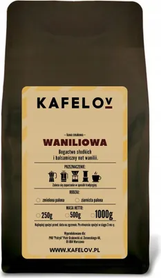 Produktbild von KAFELOV | Aromakaffee Vanille - 250g gemahlen - 100% Arabica - Vollmundig und ausgewogen