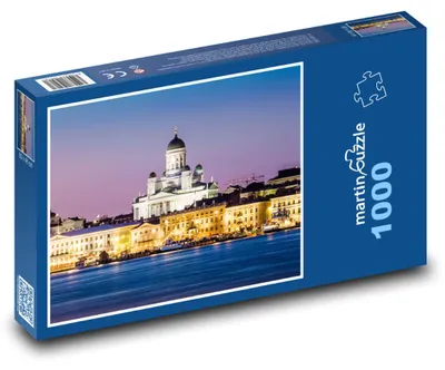 Zdjęcie produktu dla Puzzle 1000 Katedra Helsińska nocą - martinpuzzle