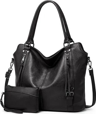 Produktbild von Mofut Handtasche Damen Schultertasche Groß Shopper Synthetisches-Lederhandtasche, Handtaschen Umhängetasche Geldbörse Damen Taschen 2-Tlg