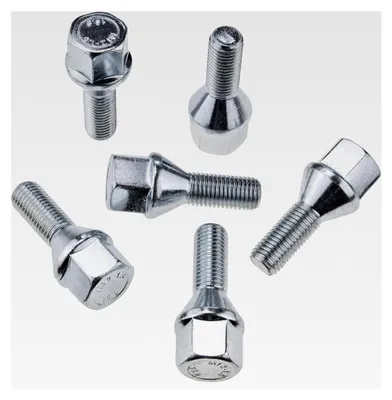 Produktbild von 8 Radschrauben M12x1,5 mit einer Schaftlänge von 26mm und SW 19mm Kegelbund