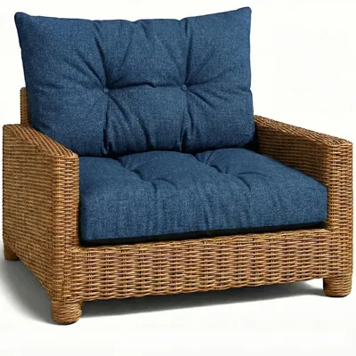 Produktbild von Polster Gartenmöbel Set 60x60 + 40x60 cm Outdoor Loungekissen Rattan