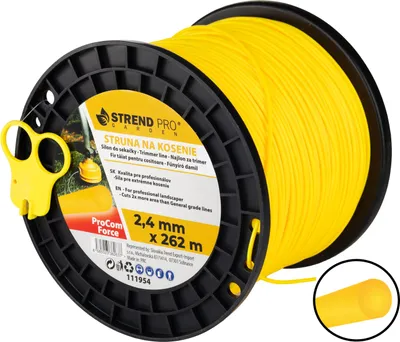 Produktbild von Mähfaden ProCom Force, 2,4 mm, Spool L-262 m, rund