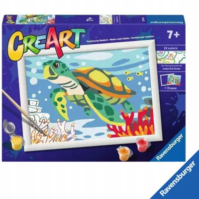 Produktbild von Ravensburger CreArt Malset Schildkröte für Kinder ab 7 Jahre