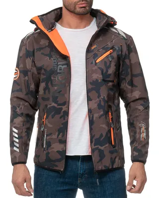 Produktbild von Geographical Norway Herren Jacke baroyaute Men Camo - Kaki-Orange S
