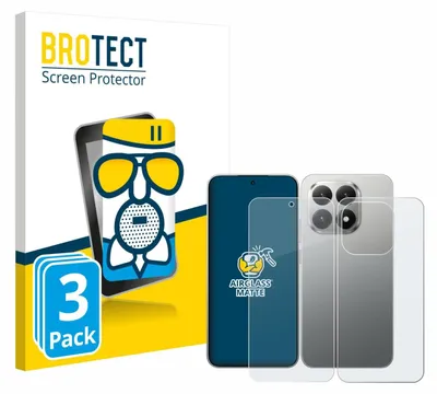 Produktbild von 3x BROTECT Entspiegelungs Schutzglas für Xiaomi 15T (Display+Rückseite) Schutzfolie Panzer Folie Glas Display Schutz matt
