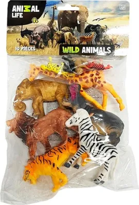 Image de Figurines d'animaux de zoo 10pcs