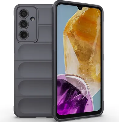 Produktbild von Handyhülle für Samsung Galaxy M55 Weich TPU Silikon Stossfest Anti-rutsch Hülle Dunkelgrau