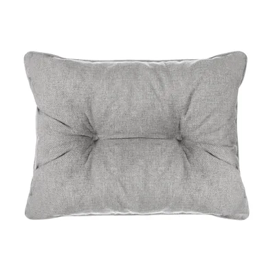 Produktbild von Best Wool Rückenkissen 70x40 cm für Rattan Gartenmöbel – Outdoor Loungekissen aus 100% Polypropylen formstabil wetterfest und weich Hellgrau