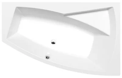 Produktbild von Raumspar Badewanne EVIA 160x100x47cm, rechts, weiß