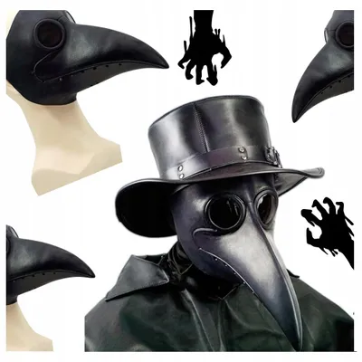 Produktbild von Pestdoktor Maske Kostüm Halloween Karneval Steampunk Verkleidung