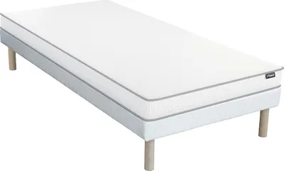 Produktbild von Set Rahmen 90 x 190 cm + 12 cm dicke Schaumstoffmatratze - ASTYANAX by YSMÉE