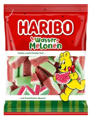 Image de Haribo, bonbons gélifiés pastèque, 160 g