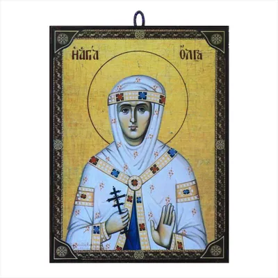 Produktbild von Ikone Fürstin Olga orthodox e Reproduktion aus Griechenland