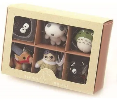 Immagine prodotto di Set di portachiavi con mascotte in peluche della Collezione Studio Ghibli