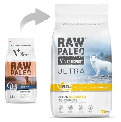 Zdjęcie produktu dla Vetexpert Raw Paleo Ultra Indyk - Karma Dla Średnich I Dużych Psów