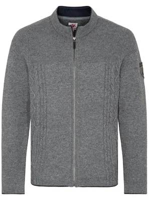 Produktbild von ROGAN Trachten Wolljanker Strickjacke Trachten Jacke, Größe:54/XL, Farbe:Hellgrau