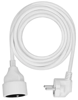 Immagine prodotto di Prolunga Solight 5m, 1 presa, 16A/3680W, PVC, bianco