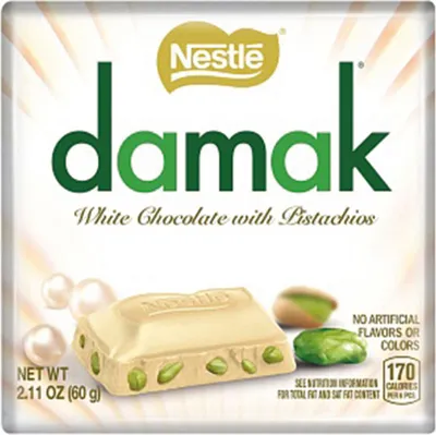 Produktbild von Nestle Damak White Chocolate with Pistachios 60g