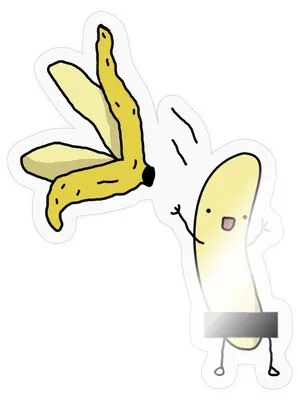 Produktbild von Spreadshirt Striptease Banane Zensurbalken Witzig Sticker Aufkleber, 10 x 10 cm, Transparent glänzend