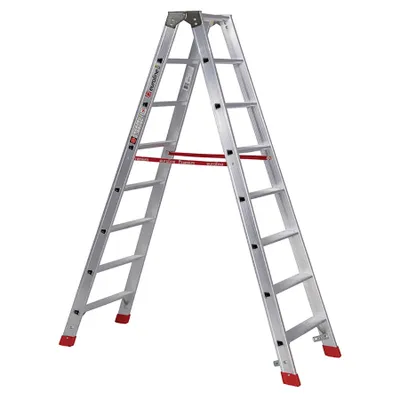 Produktbild von Euroline Premium 30577 Stufenstehleiter 2x8 Stufen