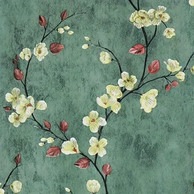 Image de Papier peint adhésif à motifs floraux pour murs