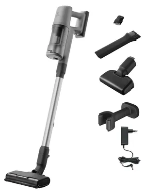 Produktbild von Electrolux EP61AB21UG, 2-in-1-Stabstaubsauger, Beutellos, Grau, 0,6 l, Trocken, Schaum